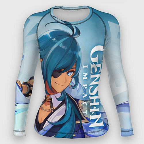 Женский рашгард Геншин импакт: Кэйа / 3D-принт – фото 1