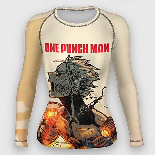 Женский рашгард Разрушение Геноса One Punch-Man / 3D-принт – фото 1