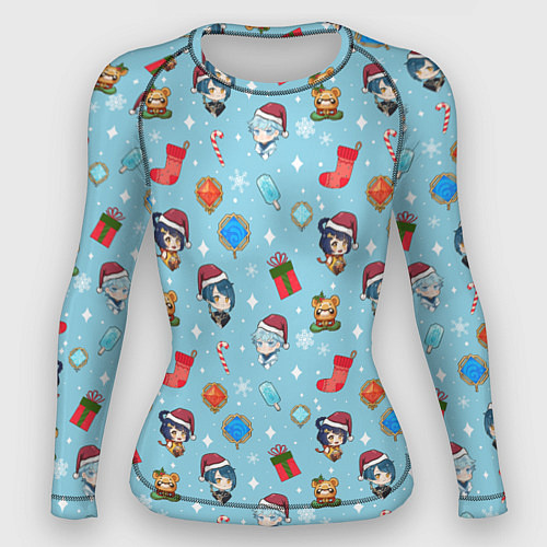 Женский рашгард GI Christmas Pattern / 3D-принт – фото 1