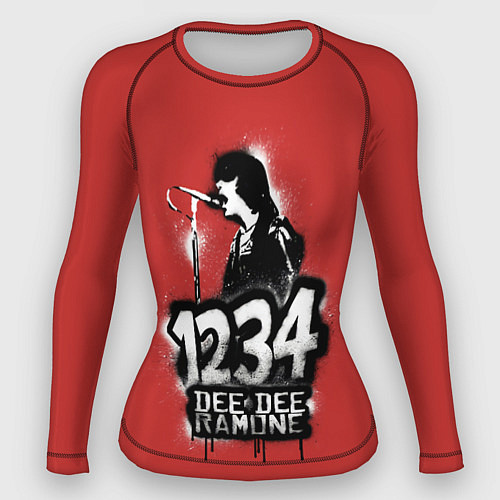 Женский рашгард Dee Dee Ramone / 3D-принт – фото 1