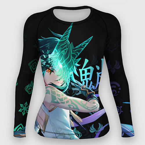 Женский рашгард Genshin Impact: Сяо / 3D-принт – фото 1