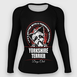 Рашгард женский Йоркширский Терьер Yorkshire Terrier, цвет: 3D-принт