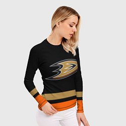 Рашгард женский Anaheim Ducks Анахайм Дакс, цвет: 3D-принт — фото 2