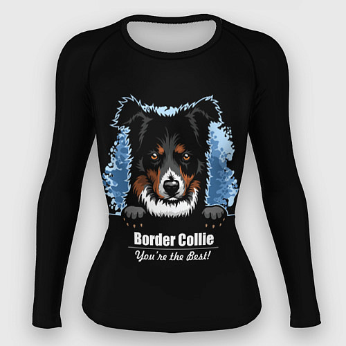 Женский рашгард Бордер-Колли Border-Collie / 3D-принт – фото 1