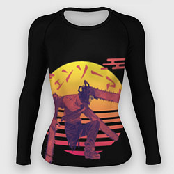 Рашгард женский Chainsaw Man Человек-бензопила нападает, цвет: 3D-принт