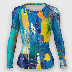 Рашгард женский Краской по ткани, цвет: 3D-принт