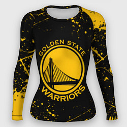 Рашгард женский GOLDEN STATE WARRIORS? , БРЫЗГИ КРАСОК, цвет: 3D-принт