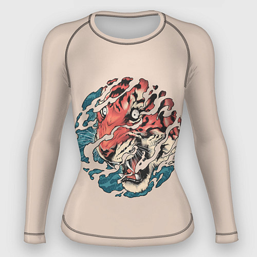Женский рашгард Тора Японский тигр / 3D-принт – фото 1