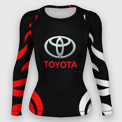 Рашгард женский Автомобиль Toyota, цвет: 3D-принт