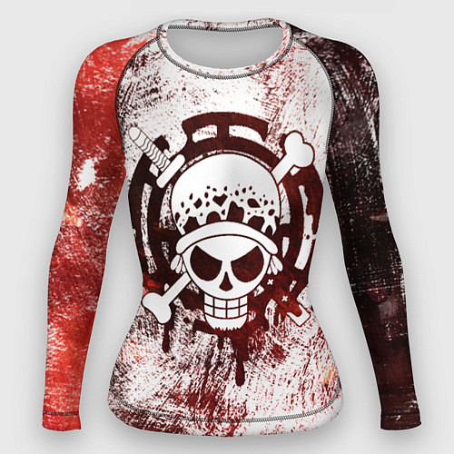 Женский рашгард Трафальгар Ло Пираты сердца Весёлый Роджер / 3D-принт – фото 1