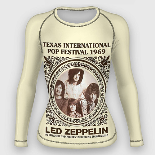Женский рашгард Led Zeppelin - Texas International Pop Festival 19 / 3D-принт – фото 1