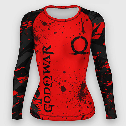 Женский рашгард God of War Брызги крови / 3D-принт – фото 1