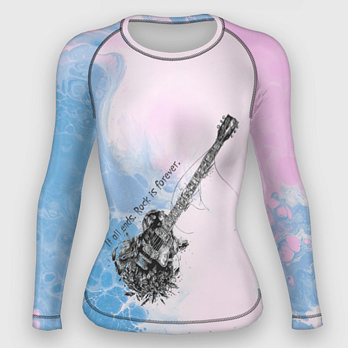 Женский рашгард Все кончается Рок вечен / 3D-принт – фото 1