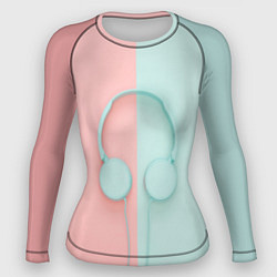 Рашгард женский Музыкальное настроение, цвет: 3D-принт