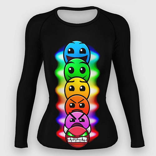 Женский рашгард Geometry Dash: Demons Levels / 3D-принт – фото 1