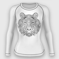 Рашгард женский Тигр из узоров, цвет: 3D-принт