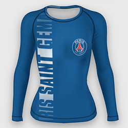 Рашгард женский PSG PARIS SAINT GERMAIN WHITE LINE SPORT, цвет: 3D-принт