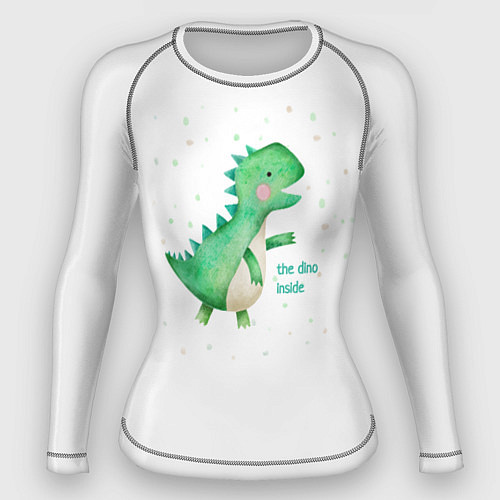 Женский рашгард Dino inside / 3D-принт – фото 1