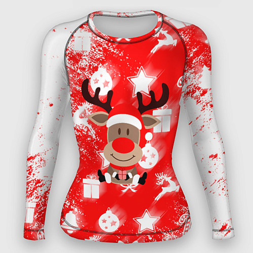 Женский рашгард Новый год в разгаре / 3D-принт – фото 1