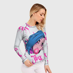 Рашгард женский Bubble-Gum Jinx, цвет: 3D-принт — фото 2