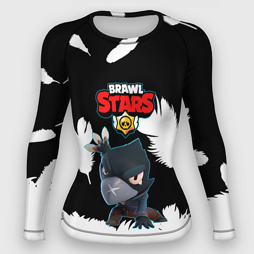 Женский рашгард BRAWL STARS MECHA CROW ПЕРЬЯ / 3D-принт – фото 1