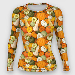Рашгард женский Тыквы Pumpkin, цвет: 3D-принт