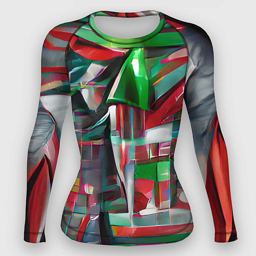 Женский рашгард Бодрый Новый год / 3D-принт – фото 1