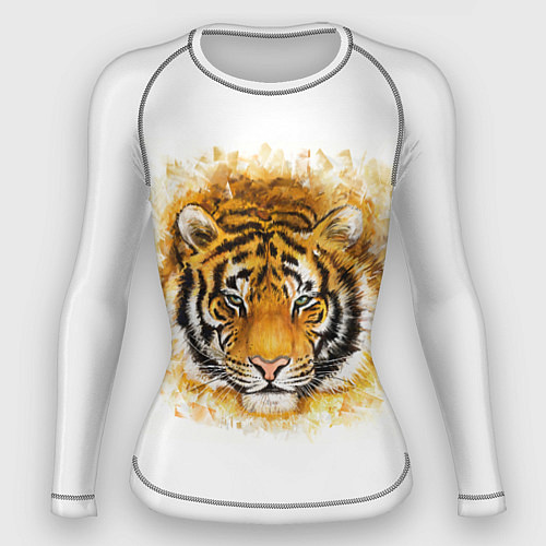 Женский рашгард Дикий Тигр Wild Tiger / 3D-принт – фото 1