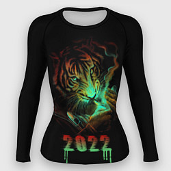 Рашгард женский Тигр 2022, цвет: 3D-принт