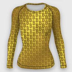 Рашгард женский Биткоин золото, цвет: 3D-принт