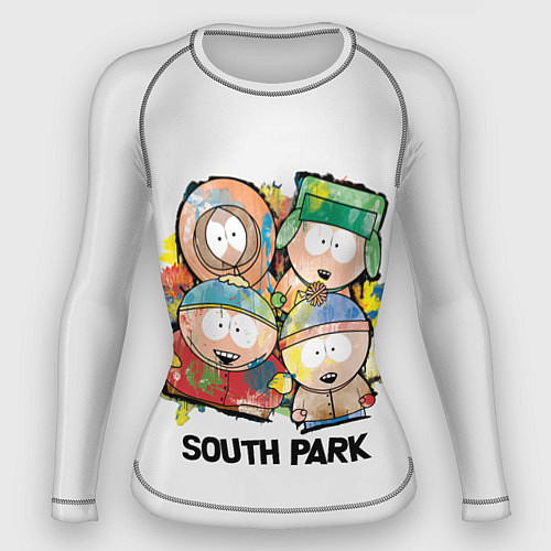 Женский рашгард South Park - Южный парк краски / 3D-принт – фото 1