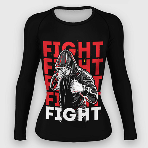 Женский рашгард FIGHT FIGHT FIGHT / 3D-принт – фото 1