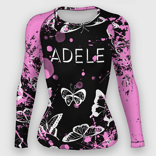 Женский рашгард Adele - Бабочки / 3D-принт – фото 1