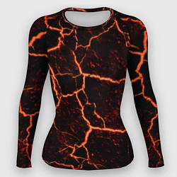 Рашгард женский Раскаленная лаваhot lava, цвет: 3D-принт