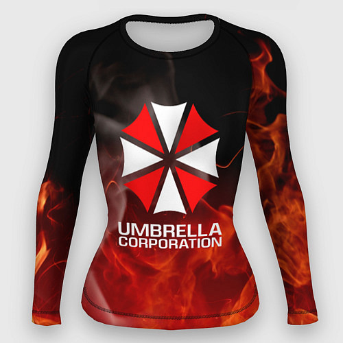Женский рашгард Umbrella Corporation пламя / 3D-принт – фото 1