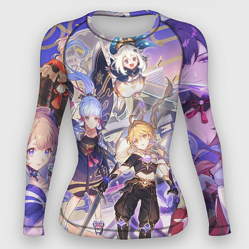 Женский рашгард Genshin Impact - Арка Инадзумы / 3D-принт – фото 1