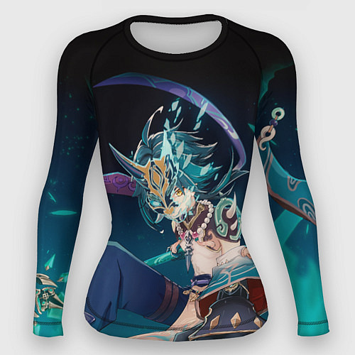 Женский рашгард АДЕПТ СЯО НЕОНОВЫЙ ГРАДИЕНТ / 3D-принт – фото 1