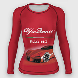 Рашгард женский Alfa Romeo - red dream!, цвет: 3D-принт