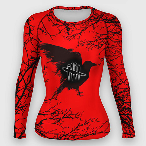 Женский рашгард Dead by Daylight ворон / 3D-принт – фото 1