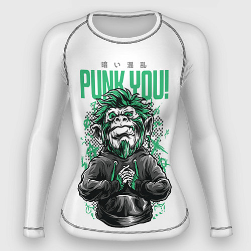 Женский рашгард Punk you! / 3D-принт – фото 1