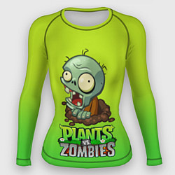Рашгард женский Plants vs Zombies зомби, цвет: 3D-принт