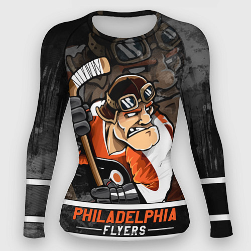 Женский рашгард Филадельфия Флайерз, Philadelphia Flyers / 3D-принт – фото 1