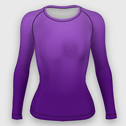 Рашгард женский Красивый фиолетовый градиент, цвет: 3D-принт