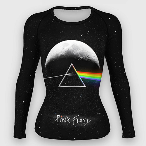 Женский рашгард PINK FLOYD LOGO ПИНК ФЛОЙД ЗВЕЗДЫ / 3D-принт – фото 1