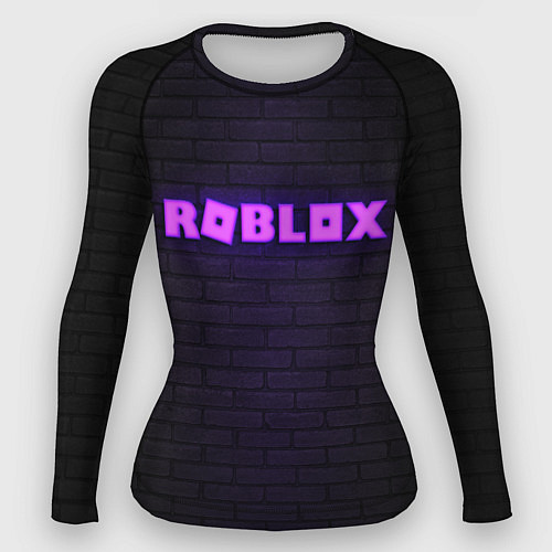 Женский рашгард ROBLOX NEON LOGO ИГРА РОБЛОКС / 3D-принт – фото 1