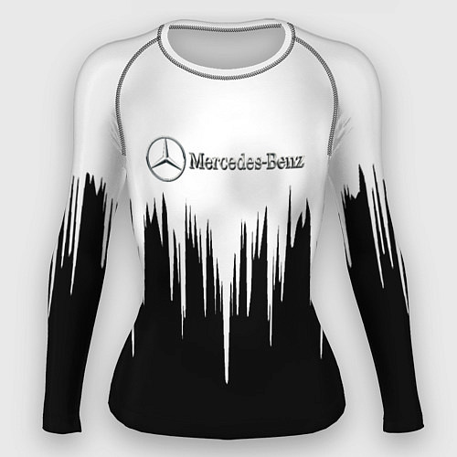Женский рашгард Mercedes-Benz: White / 3D-принт – фото 1