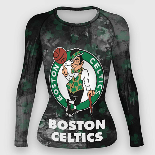 Женский рашгард Бостон Селтикс, Boston Celtics, НБА / 3D-принт – фото 1