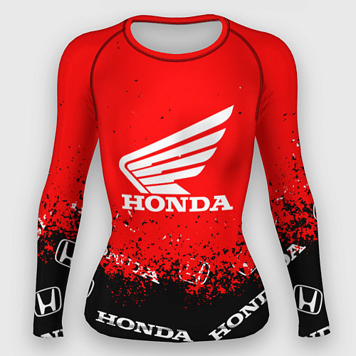 Женский рашгард Honda sport брызги / 3D-принт – фото 1