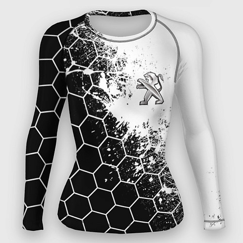 Женский рашгард Peugeot Соты / 3D-принт – фото 1