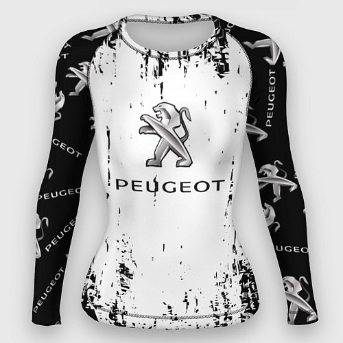 Женский рашгард Peugeot паттерн львов / 3D-принт – фото 1